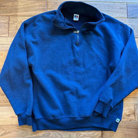 Vtg Russell athletic 1/4 zip sweatshirt - Picture 1 of 5